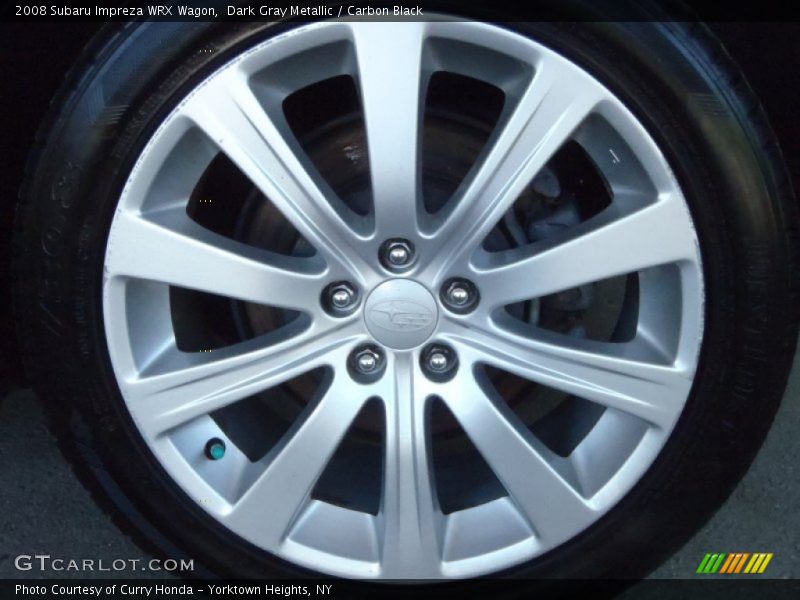 Dark Gray Metallic / Carbon Black 2008 Subaru Impreza WRX Wagon