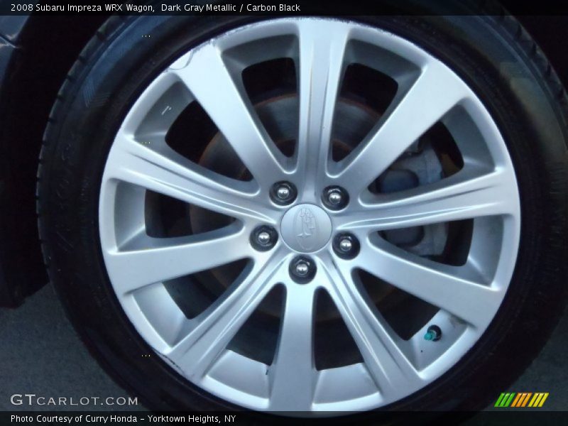 Dark Gray Metallic / Carbon Black 2008 Subaru Impreza WRX Wagon