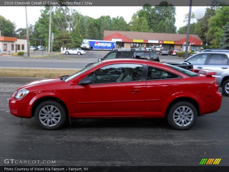 Victory Red / Gray 2010 Chevrolet Cobalt LS Coupe