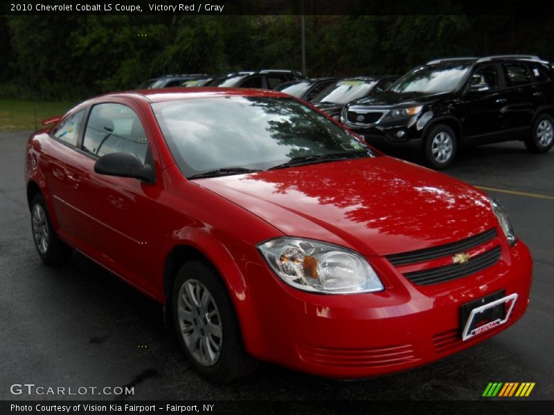 Victory Red / Gray 2010 Chevrolet Cobalt LS Coupe