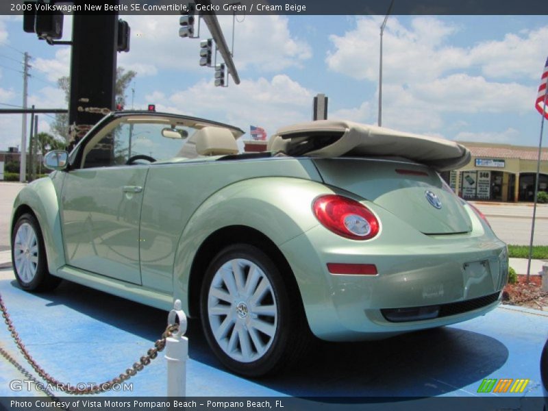 Gecko Green / Cream Beige 2008 Volkswagen New Beetle SE Convertible