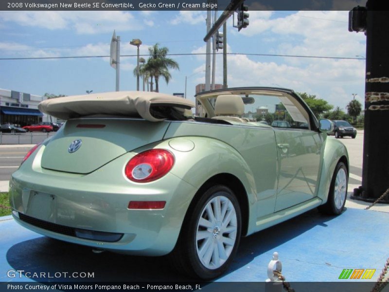 Gecko Green / Cream Beige 2008 Volkswagen New Beetle SE Convertible