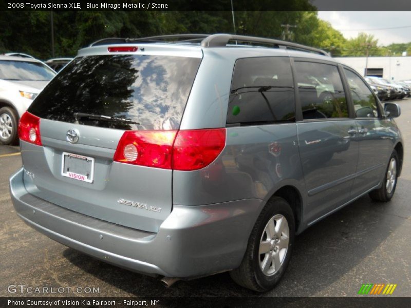Blue Mirage Metallic / Stone 2008 Toyota Sienna XLE