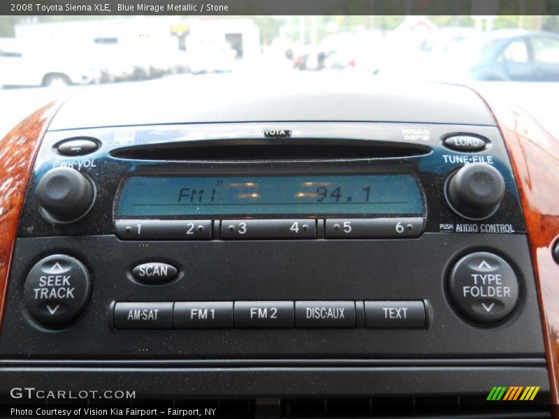 Blue Mirage Metallic / Stone 2008 Toyota Sienna XLE