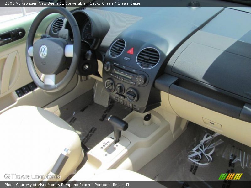 Gecko Green / Cream Beige 2008 Volkswagen New Beetle SE Convertible