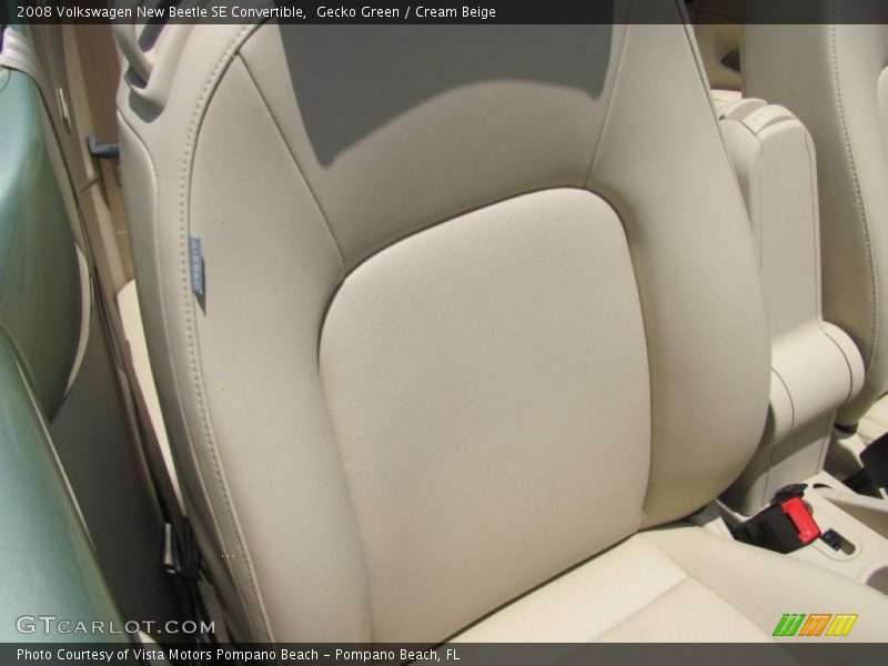 Gecko Green / Cream Beige 2008 Volkswagen New Beetle SE Convertible
