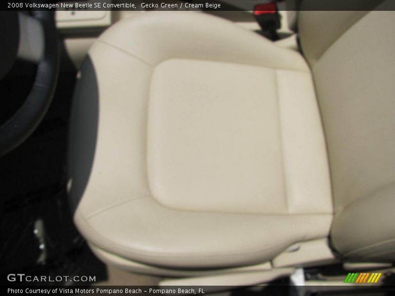 Gecko Green / Cream Beige 2008 Volkswagen New Beetle SE Convertible