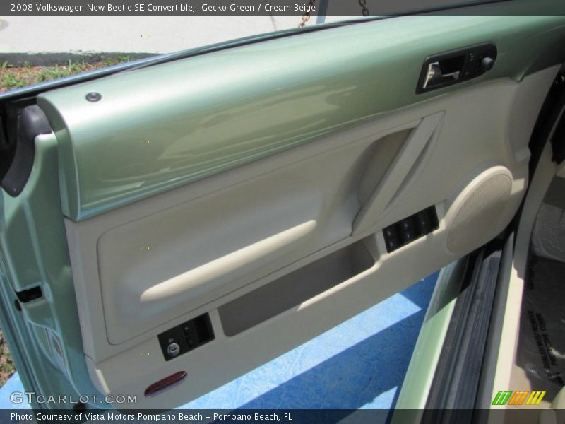 Gecko Green / Cream Beige 2008 Volkswagen New Beetle SE Convertible