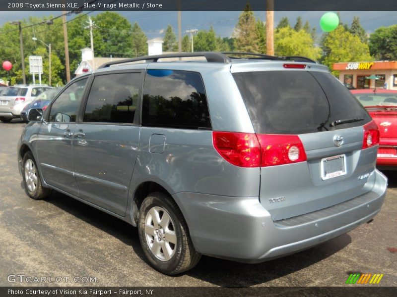 Blue Mirage Metallic / Stone 2008 Toyota Sienna XLE