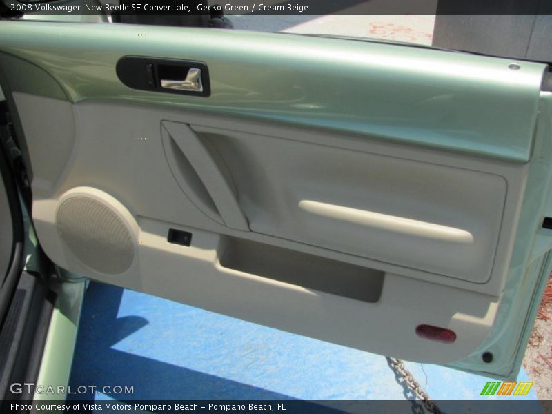 Gecko Green / Cream Beige 2008 Volkswagen New Beetle SE Convertible