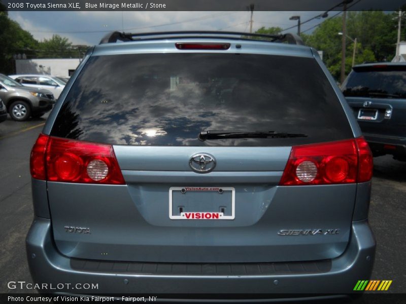 Blue Mirage Metallic / Stone 2008 Toyota Sienna XLE