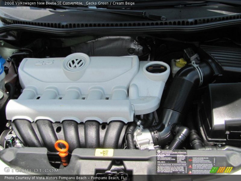 Gecko Green / Cream Beige 2008 Volkswagen New Beetle SE Convertible