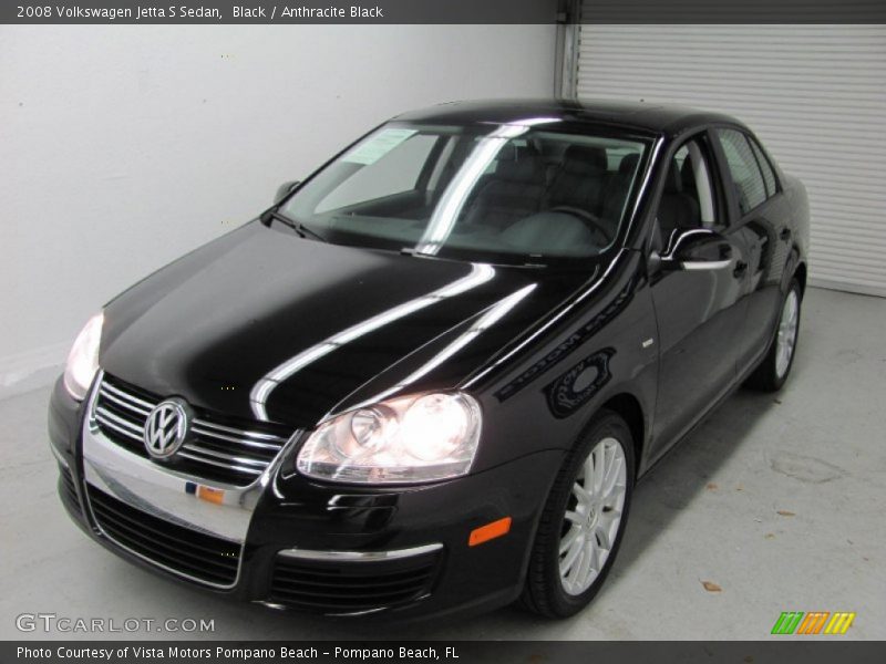 Black / Anthracite Black 2008 Volkswagen Jetta S Sedan