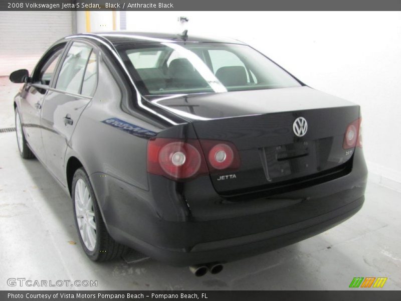Black / Anthracite Black 2008 Volkswagen Jetta S Sedan