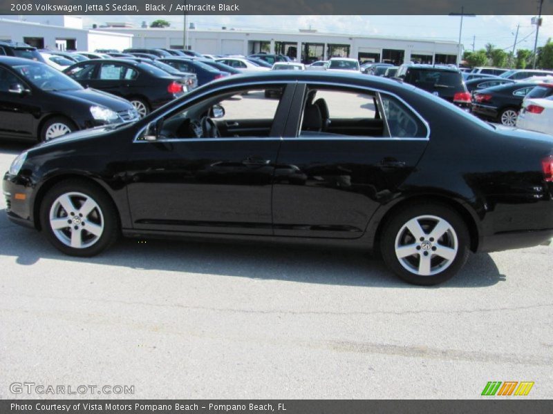 Black / Anthracite Black 2008 Volkswagen Jetta S Sedan