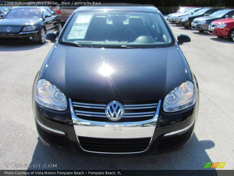 Black / Anthracite Black 2008 Volkswagen Jetta S Sedan