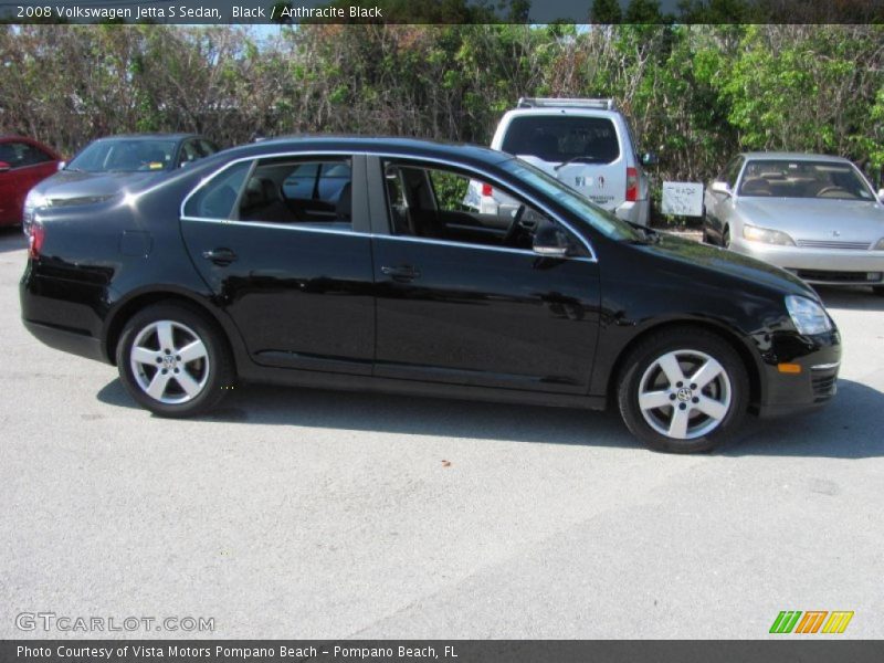 Black / Anthracite Black 2008 Volkswagen Jetta S Sedan