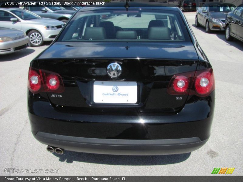 Black / Anthracite Black 2008 Volkswagen Jetta S Sedan