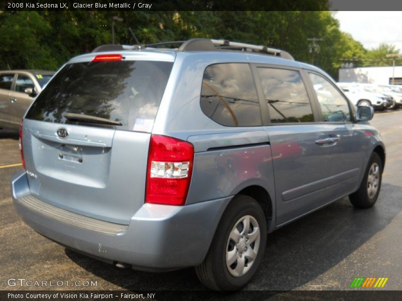 Glacier Blue Metallic / Gray 2008 Kia Sedona LX