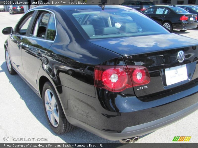 Black / Anthracite Black 2008 Volkswagen Jetta S Sedan