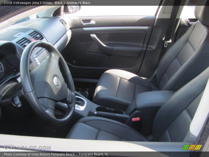 Black / Anthracite Black 2008 Volkswagen Jetta S Sedan