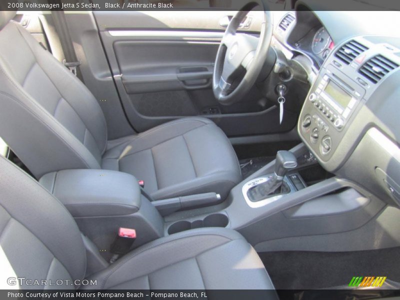 Black / Anthracite Black 2008 Volkswagen Jetta S Sedan