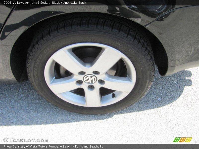 Black / Anthracite Black 2008 Volkswagen Jetta S Sedan