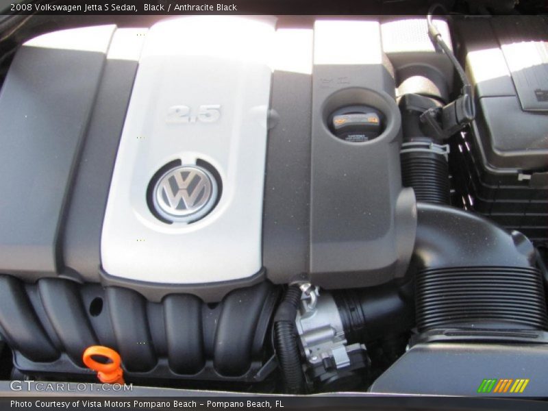 Black / Anthracite Black 2008 Volkswagen Jetta S Sedan