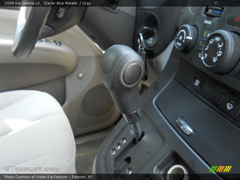 Glacier Blue Metallic / Gray 2008 Kia Sedona LX