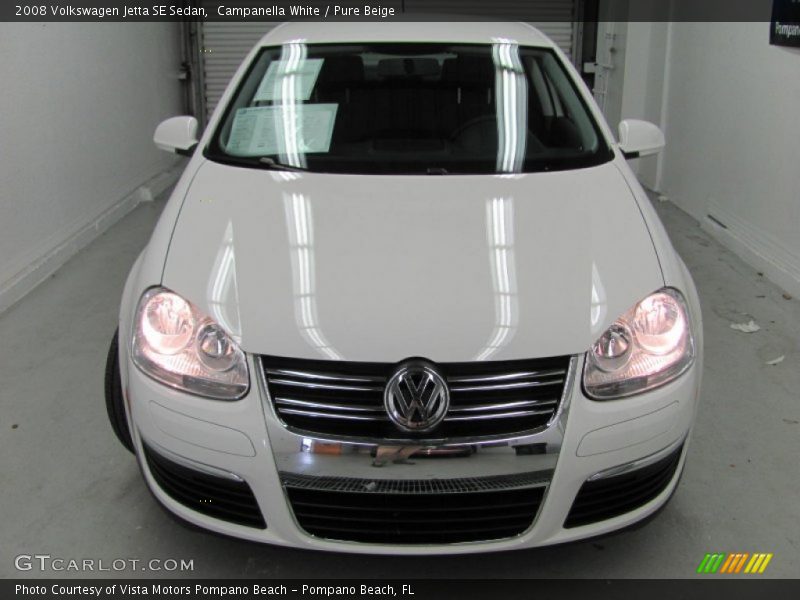 Campanella White / Pure Beige 2008 Volkswagen Jetta SE Sedan