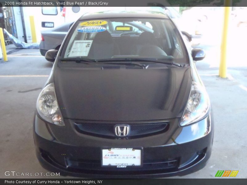 Vivid Blue Pearl / Black/Grey 2008 Honda Fit Hatchback