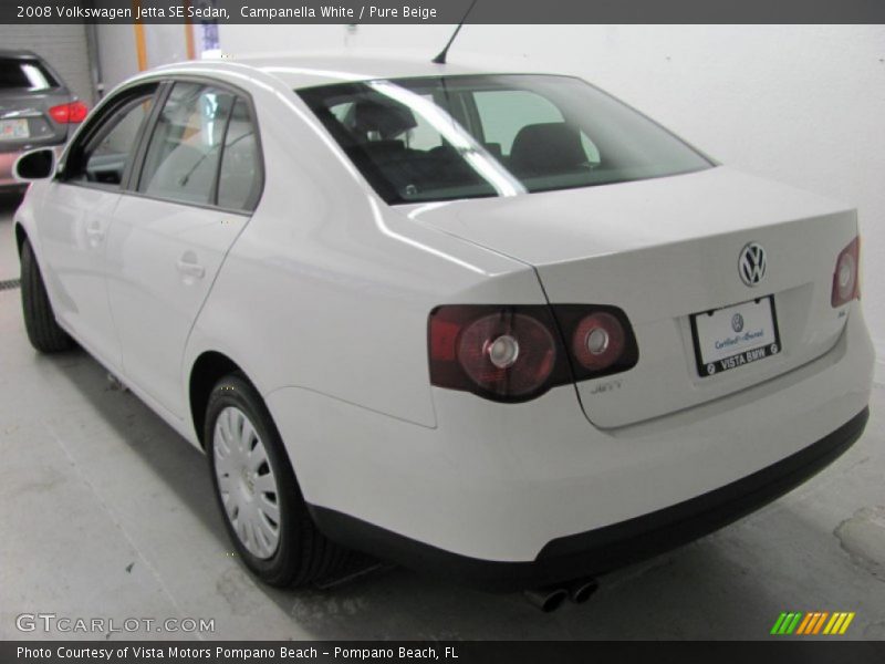 Campanella White / Pure Beige 2008 Volkswagen Jetta SE Sedan