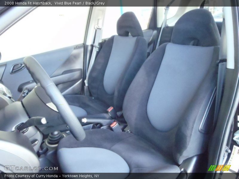 Vivid Blue Pearl / Black/Grey 2008 Honda Fit Hatchback