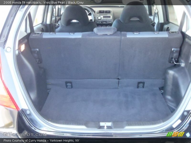 Vivid Blue Pearl / Black/Grey 2008 Honda Fit Hatchback