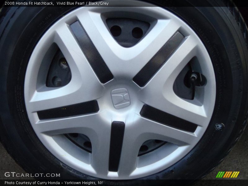 Vivid Blue Pearl / Black/Grey 2008 Honda Fit Hatchback