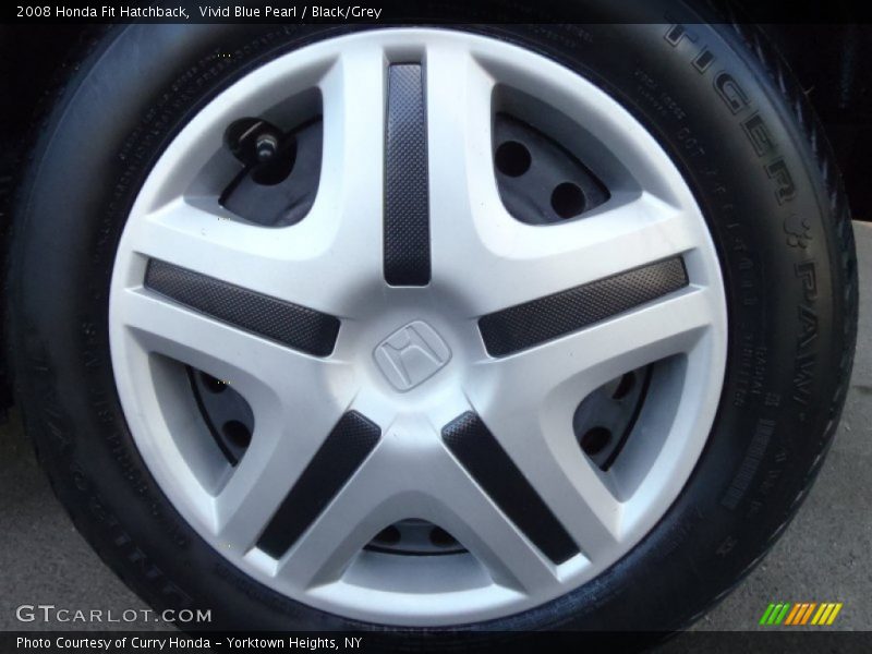 Vivid Blue Pearl / Black/Grey 2008 Honda Fit Hatchback