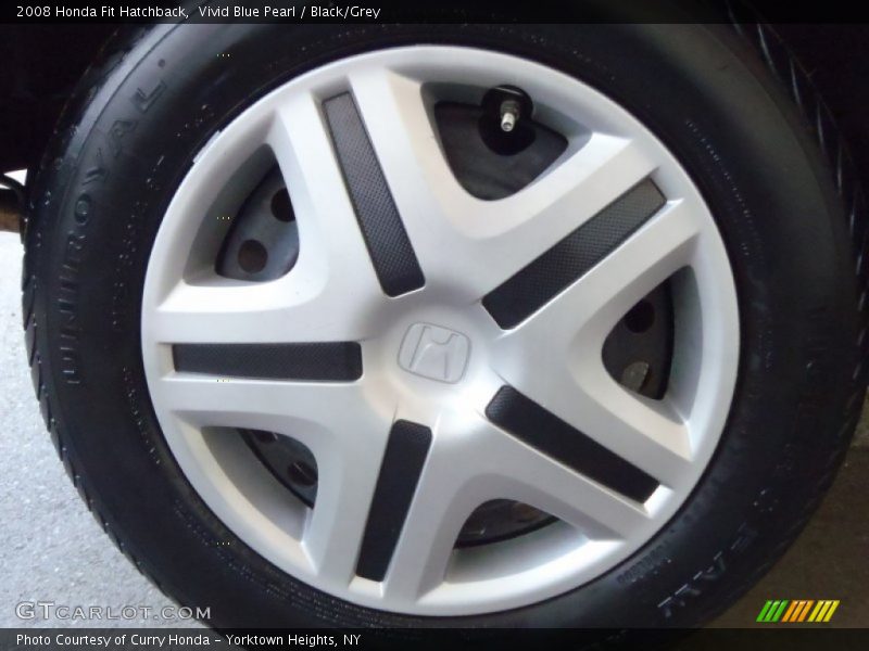 Vivid Blue Pearl / Black/Grey 2008 Honda Fit Hatchback