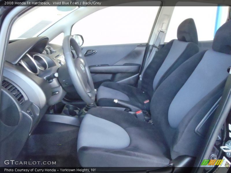 Vivid Blue Pearl / Black/Grey 2008 Honda Fit Hatchback