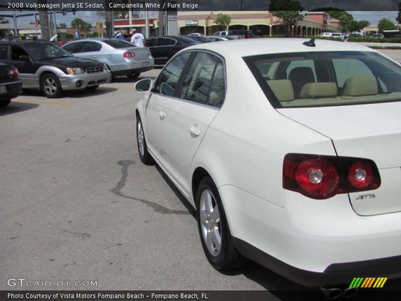 Campanella White / Pure Beige 2008 Volkswagen Jetta SE Sedan