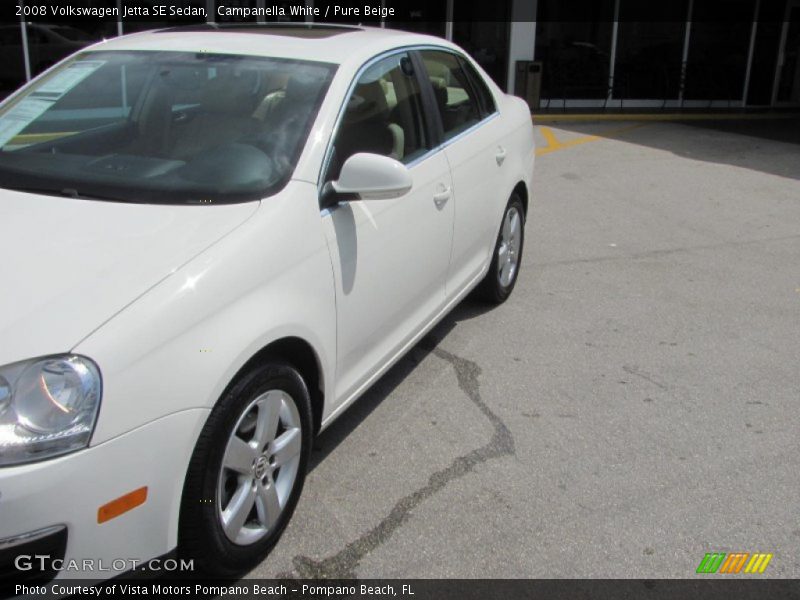 Campanella White / Pure Beige 2008 Volkswagen Jetta SE Sedan