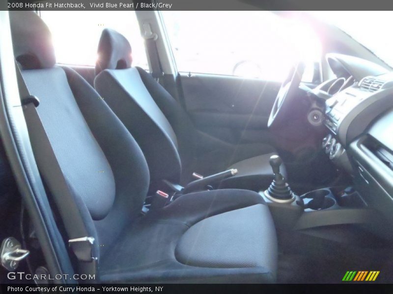 Vivid Blue Pearl / Black/Grey 2008 Honda Fit Hatchback