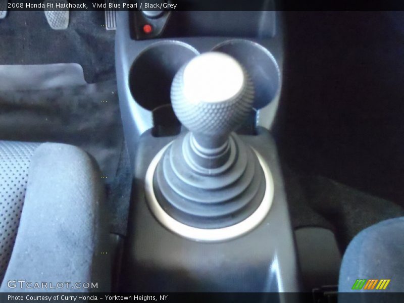 Vivid Blue Pearl / Black/Grey 2008 Honda Fit Hatchback