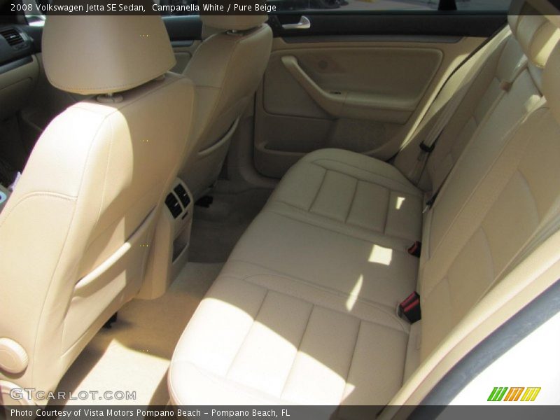 Campanella White / Pure Beige 2008 Volkswagen Jetta SE Sedan