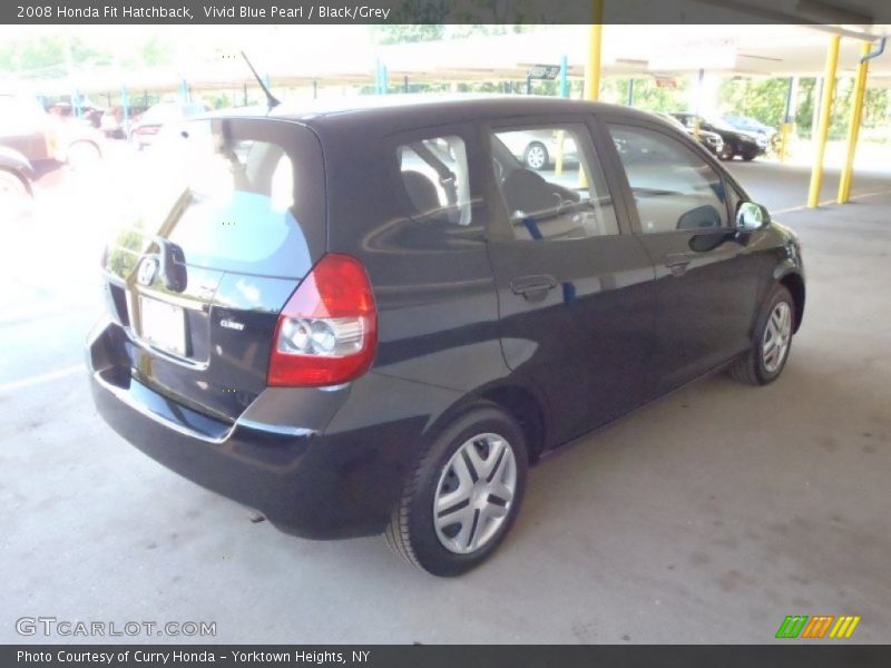 Vivid Blue Pearl / Black/Grey 2008 Honda Fit Hatchback