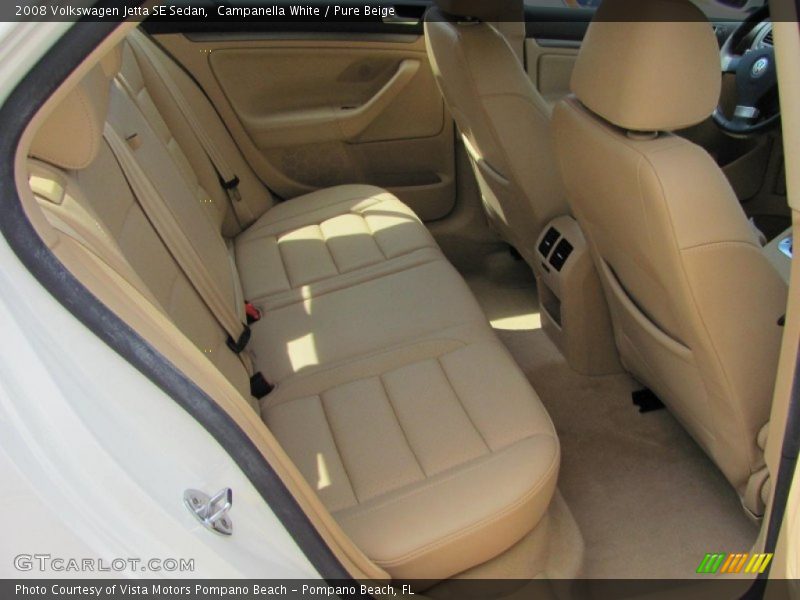 Campanella White / Pure Beige 2008 Volkswagen Jetta SE Sedan