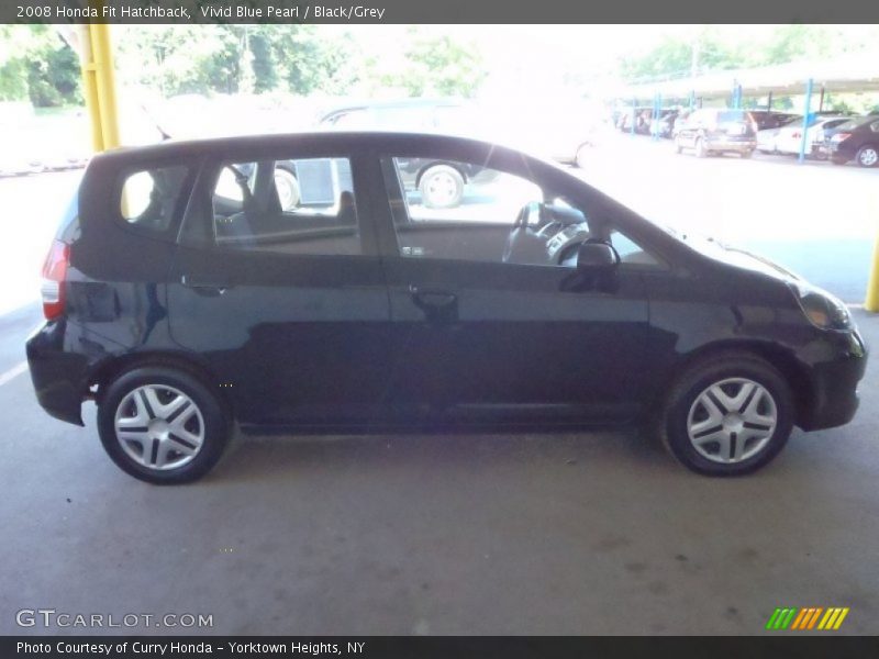 Vivid Blue Pearl / Black/Grey 2008 Honda Fit Hatchback
