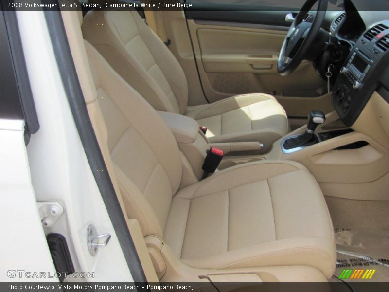 Campanella White / Pure Beige 2008 Volkswagen Jetta SE Sedan