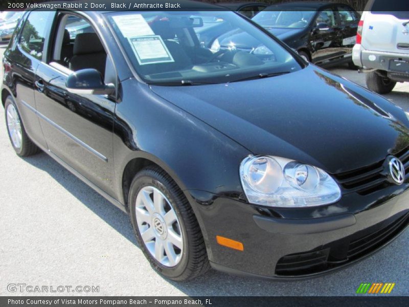 Black / Anthracite Black 2008 Volkswagen Rabbit 2 Door