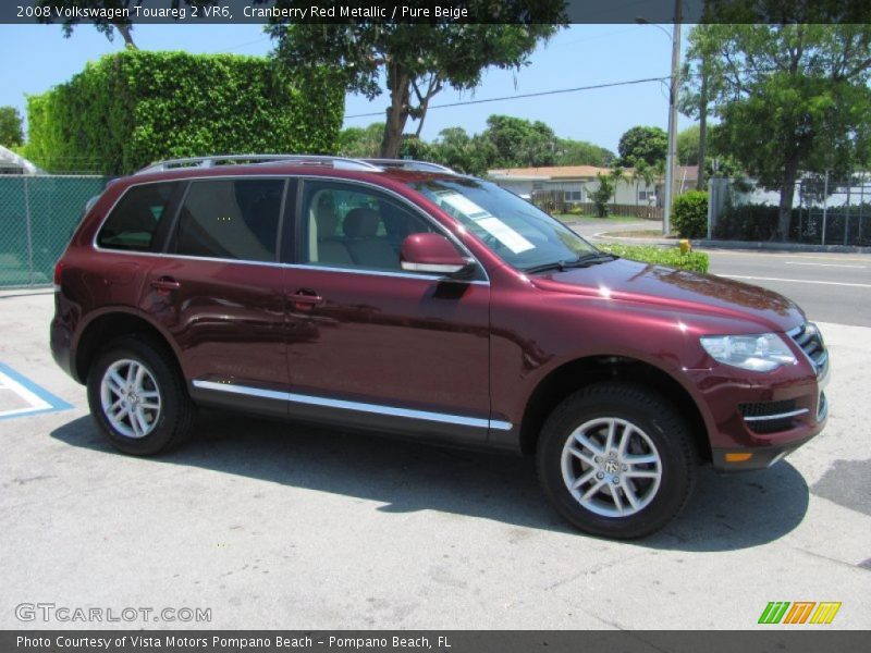 Cranberry Red Metallic / Pure Beige 2008 Volkswagen Touareg 2 VR6