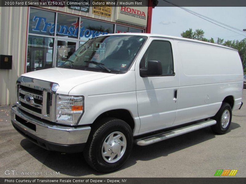 Oxford White / Medium Flint 2010 Ford E Series Van E250 XLT Commericial